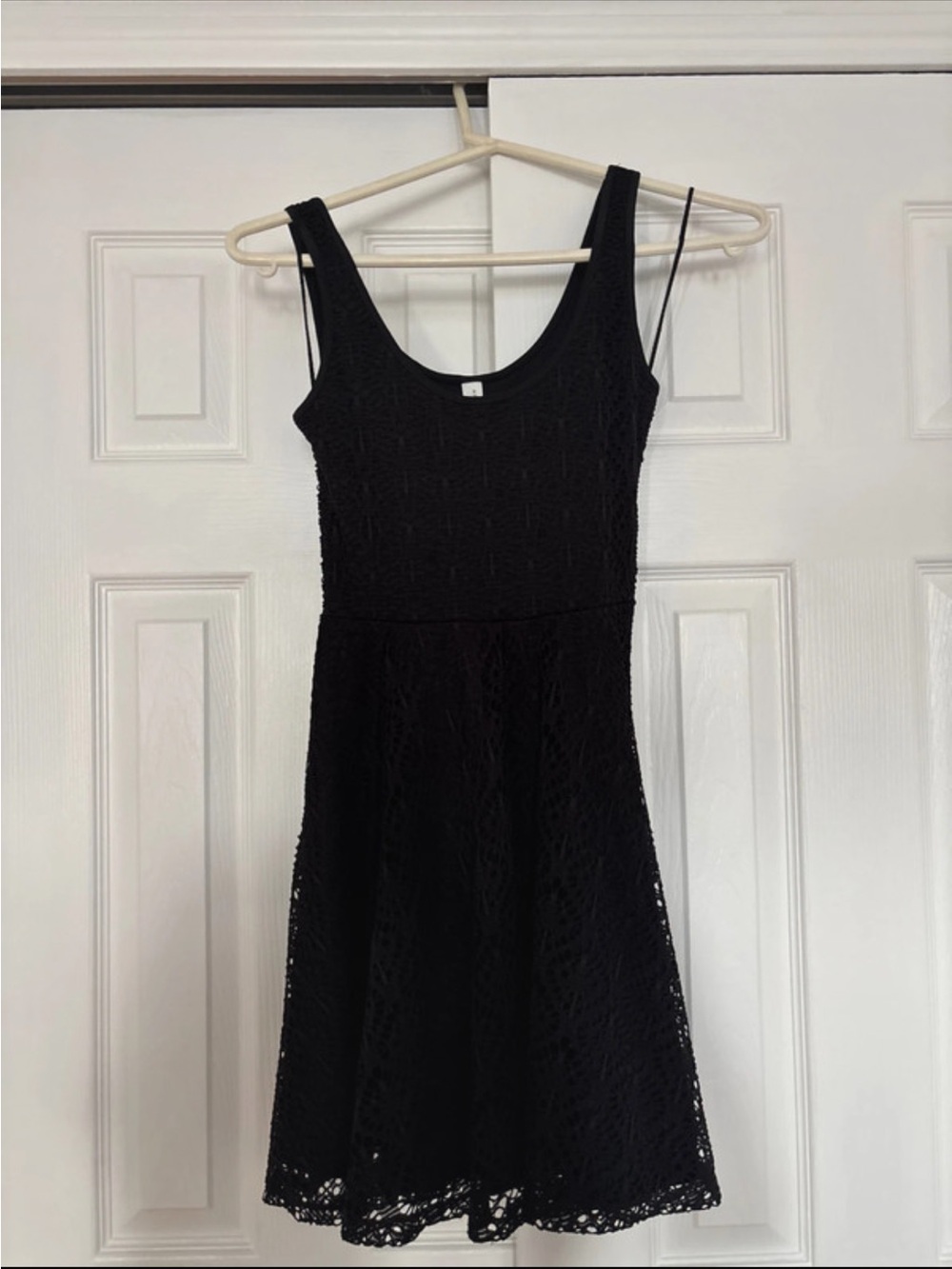 Aeropostale Black Lace Scoop-Neck Mini Dress